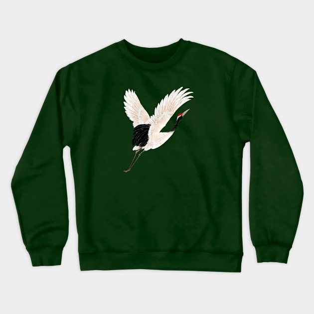 Awesome Crane Crewneck Sweatshirt by Happy Art Designs